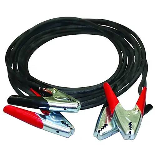 Anchor Industries JUMPERCABLES15FTAB Booster Cables, 4 AWG, Red/Black Clamps, 15 ft, Black Cords