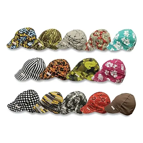 Series 2000 Reversible Cap, One Size Fits Most, Assorted Solids - pack of 12