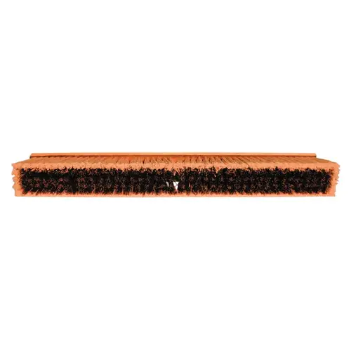 MAGNOLIA BRUSH 3536 No. 35 Line Floor Brushes, 36 in, Coarse BR Plastic/Silver Flagged-Tip Plastic