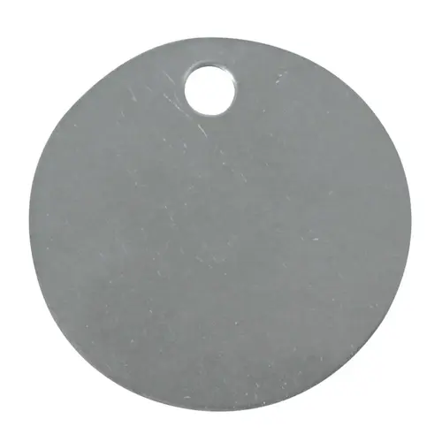 C.H Hanson 1098S Stainless Steel Tags, 20 gauge, 1 1/2 in Diameter, 3/16 in Hole, Circle - pack of 100