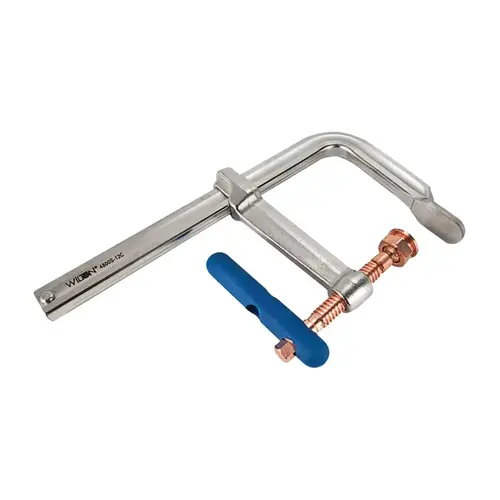 WILTON 86500 4800S Series Heavy-Duty Spark-Duty  Copper-Plated F-Clamp, 12 in Opening, 7 in Throat Depth, 4,880 lb Load Cap