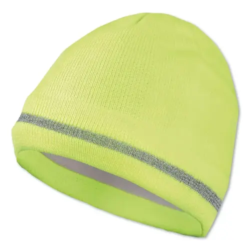 OCCUNOMIX LUXKCRYP BEANIE, ACRYLIC KNIT, FLEECE LINER, REFL STR, YL