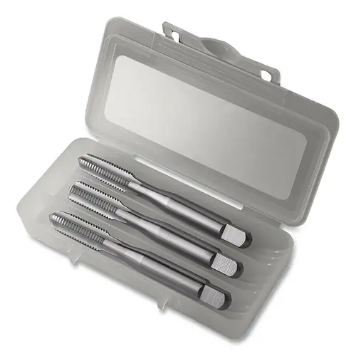Greenfield Threading 341607 Straight Flute 3-Pc Hand Tap Set, #3-56 Tool Size, 1.8125 in OAL, 3 Flutes