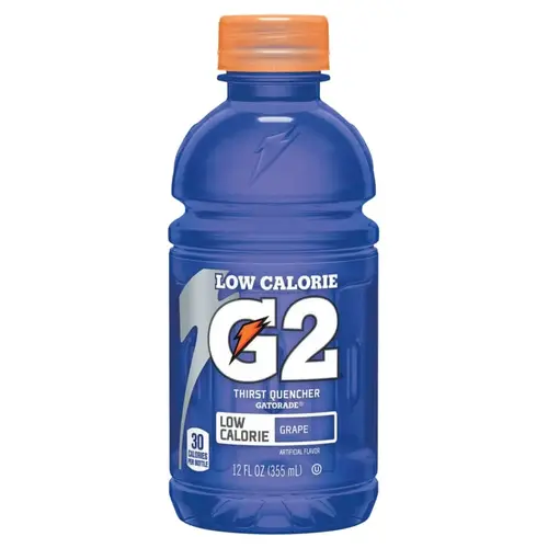 G2 Low Calorie Thirst Quencher, 12 oz, Bottle, Grape - pack of 24