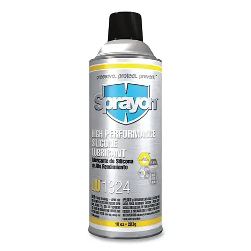 Sprayon SC1324000 LU 1324 High Performance Silicone Lubricant, 10 oz, Aerosol Can Colorless - pack of 12