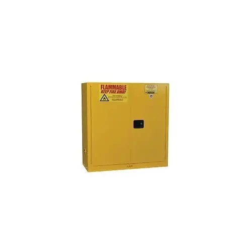 Eagle YPI32X Flammable Liquid Storage Cabinet, Paint and Ink Standard 40, Manual-Close Door, 40 gal Cap, Yellow