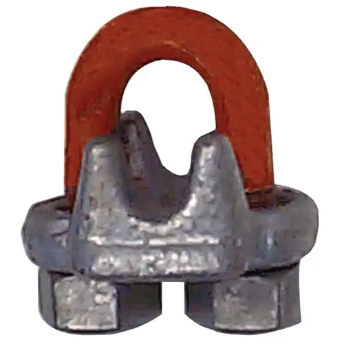 CM COLUMBUS MCKINNON M255 Forged Wire Rope Clips, 1 1/8 in, Galvanized Zinc - pack of 10