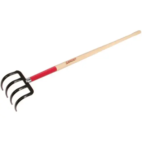 Razor-Back 75138 4-Tine Potato/Refuse Hook, 7.5 in Broad/Oval Tines with Diamond Pt, 54 in Handle