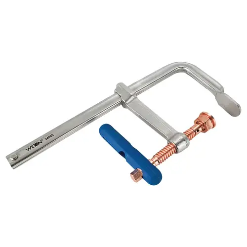 WILTON 86440 Regular Duty Copper F-Clamps, 24 in, 4 3/4 in Throat, 2,660 lb Load Cap