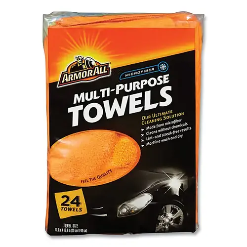 ARMOR ALL 17622 Microfiber Multi-Purpose Towel, 24 ct - pack of 12