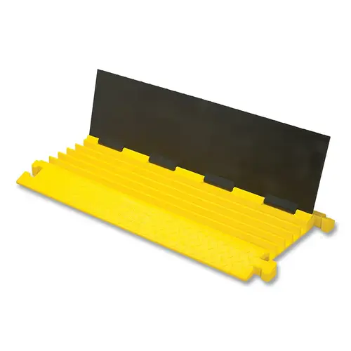 Bumble Bee  Cable Protector, 2 in H x 17.5 in W x 36 in L, T-Connector, 5-CH, Black/Yellow