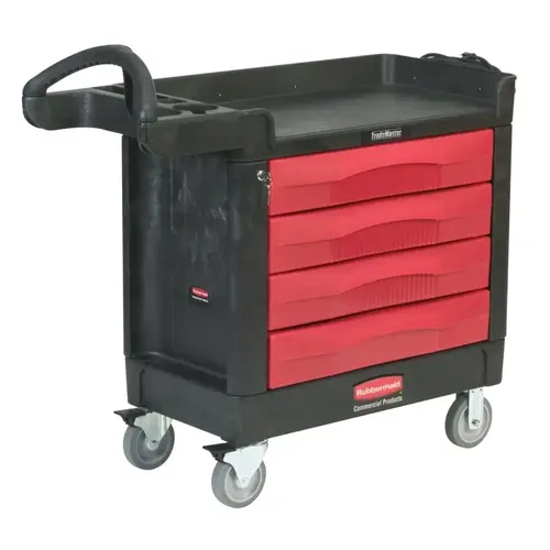 4 DRAWER CART Black