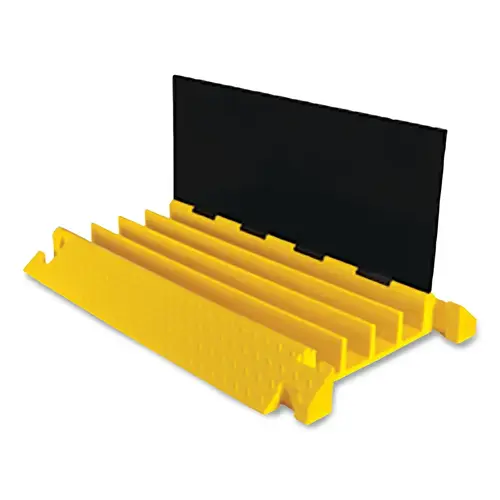 CHECKERS BB4EBF300GMY Bumble Bee  Cable Protector, 4 in H x 24 in W x 7.2 in L, Female, End Boot, 4-CH