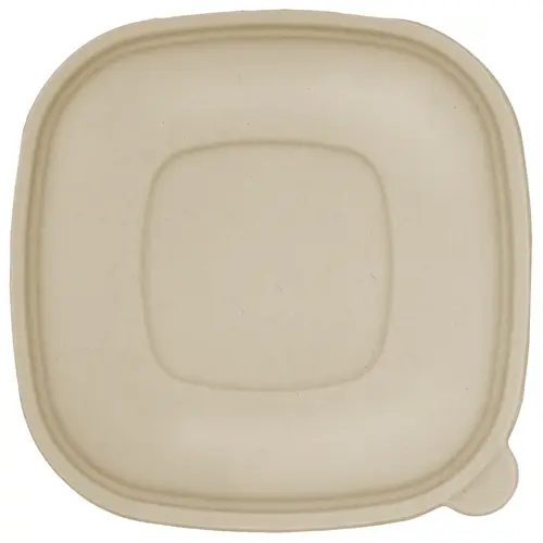 WORLD CENTRIC BQL-CS-24 Square Bowl Lids - Ingeo - Compostable - Case of 200