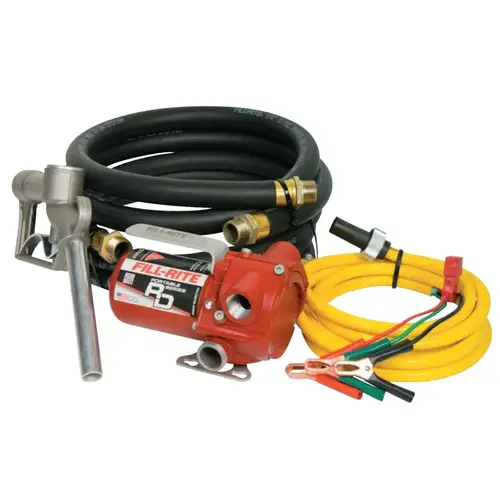 Fill-Rite RD1212NH RD Series Portable Fuel Transfer Pump, 12 V, 3/4 in (NPT), 8 ft Discharge Hose