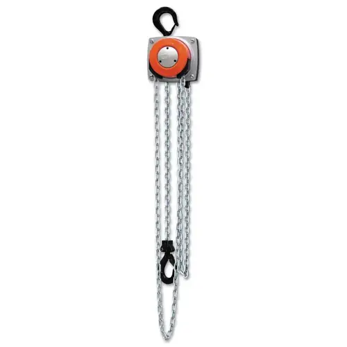 CM COLUMBUS MCKINNON 5641A 360 degree Hand Chain Hoist, 5 Tons Cap., 20 ft Lifting Ht., 2 Falls, 76 lbf