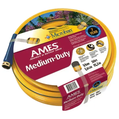 JACKSON PROFESSIONAL TOOLS 4008100A All Weather Garden Hose, 5/8 in X 50 ft, Yellow