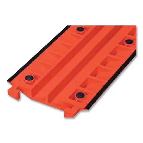 Cable Protector Anti-Slip Carpet Traction Kit, 0.75 in H x 4.13 in W x 6.5 in L, for Fastlane  Cable Protectors, Orange