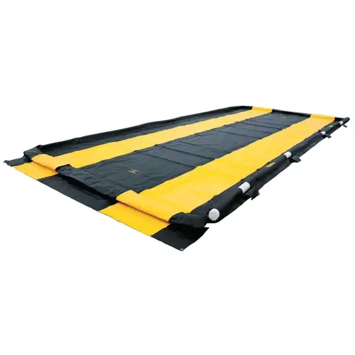 Justrite 28579 Washdown Quickberm, Black, 750 gal, 26 ft x 12 ft