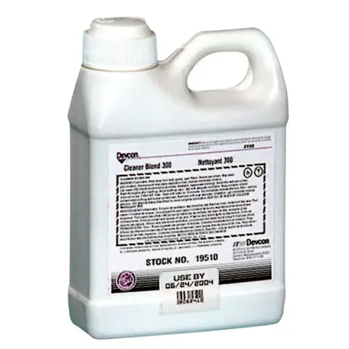 Devcon 19510 Cleaner Blend 300, 1 pt Jug, Ether Amber