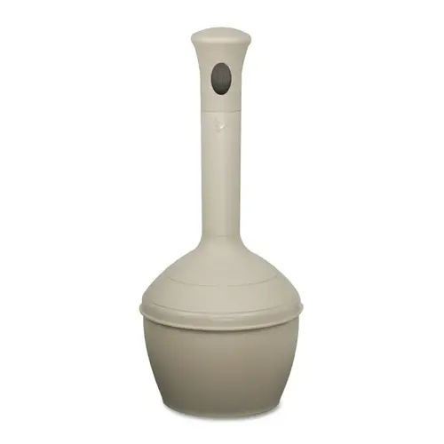 Justrite 268502 Elite  Smokers Cease-Fire  Butt Receptacle, 4 gal, 12 in dia, 18 in H, Polyethylene, Sierra Tan