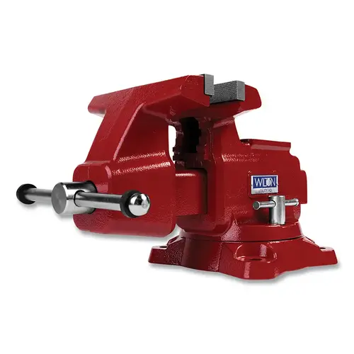 Utility Bench Vise, 8 in Jaw Width, 4-1/2 in Throat Depth, 360 degree Swivel Base
