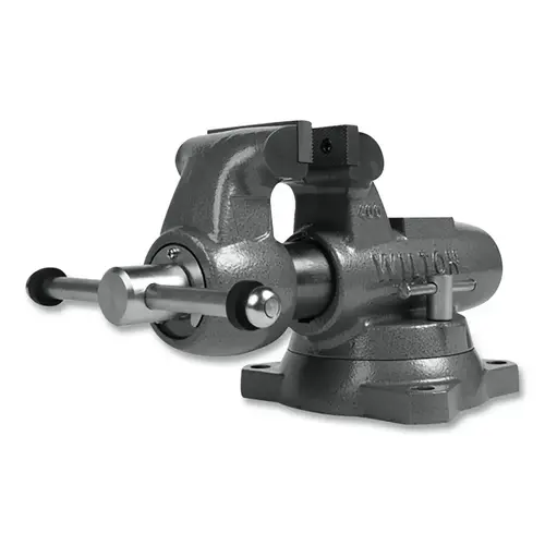 WILTON 28831 Machinists' Swivel Vise, 4 in W Jaw, 3-1/2 in Throat Depth, Swivel Base