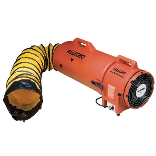 Allegro Industries, Inc 953625 Plastic Com-Pax-Ial Blowers w/Canisters, 1/4 hp, 12 VDC, 25 ft. Ducting