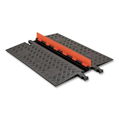 Guard Dog  Low-Profile Cable Protector, 1.25 in H x 27.25 in W x 36 in L, 1 Channel, ADA Ramps, O/B