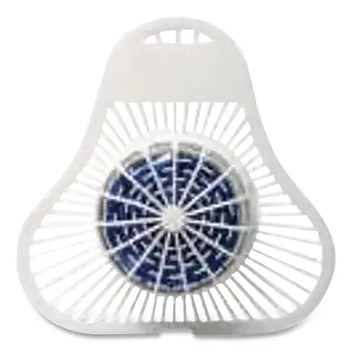 Big D Industries USCD Plastic Non-Para Urinal Screen and Block, Natural/Bubble-Gum-Like, 12 EA/CA White - pack of 12
