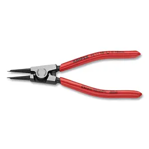 Knipex 4611A0 External Snap Ring Plier, 5-1/2 in L, Straight Tip, 1/8 in to 25/64 in - pack of 6