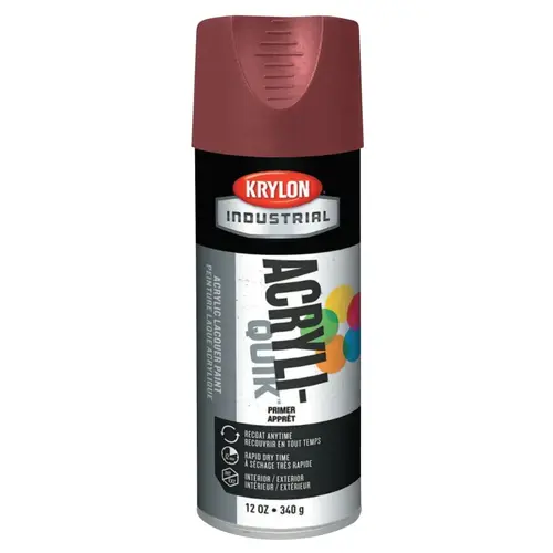 Krylon Industrial K01317A07 Primer, 12 oz, Aerosol Can, Ruddy Brown