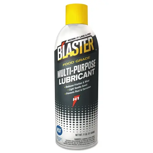 Blaster 16MPLFG Food Grade Multi-Purpose Lubricants, 11 oz, Aerosol, 6/Case Clear - pack of 6