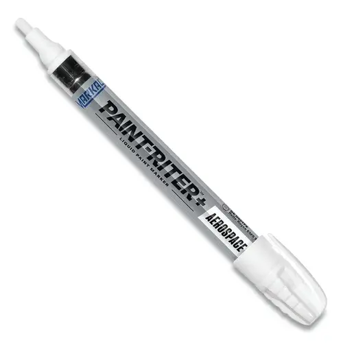 LACO/MARKAL 96892 Paint-Riter + Aerospace Paint Marker, White, 3 mm, Medium Tip - pack of 48