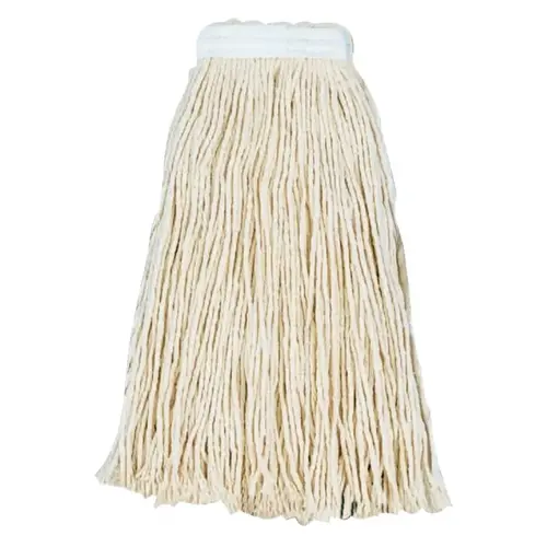 BOARDWALK 2016C Cut-End Wet Mop Heads, Value Standard Head, #16, Cotton; Polyester Headband - pack of 12