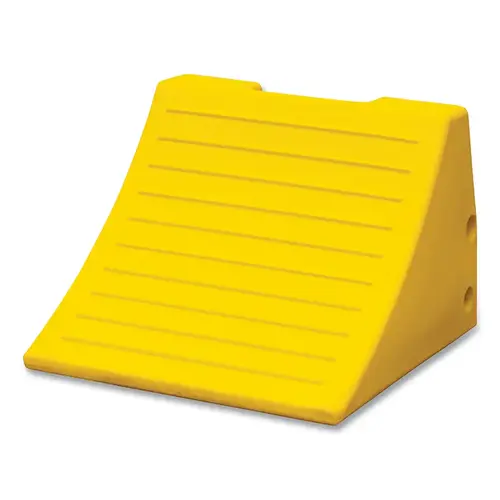 CHECKERS MC3009 Heavy Duty Wheel Chock, 245000 lb Load Capacity, 46 in to 65 in Tires, Yellow