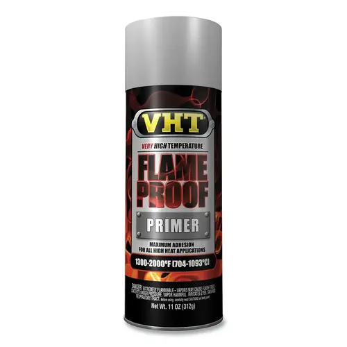VHT ESP100000 FLAMEPROOF  Ceramic Coating, 11 oz, Aerosol Can, Flat Gray Primer - pack of 6