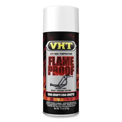 VHT ESP118000 FLAMEPROOF  Ceramic Coating, 11 oz, Aerosol Can, White Primer - pack of 6