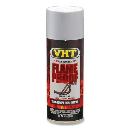 VHT ESP117000 FLAMEPROOF  Ceramic Coating, 11 oz, Aerosol Can, Flat Aluminum - pack of 6