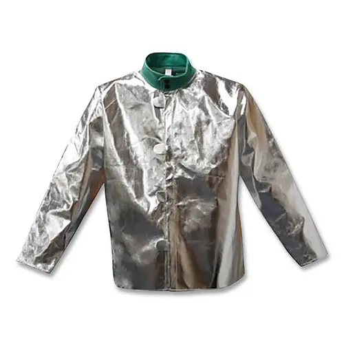 Stanco AR630L Aluminized Fabric Coat, Large, Silver