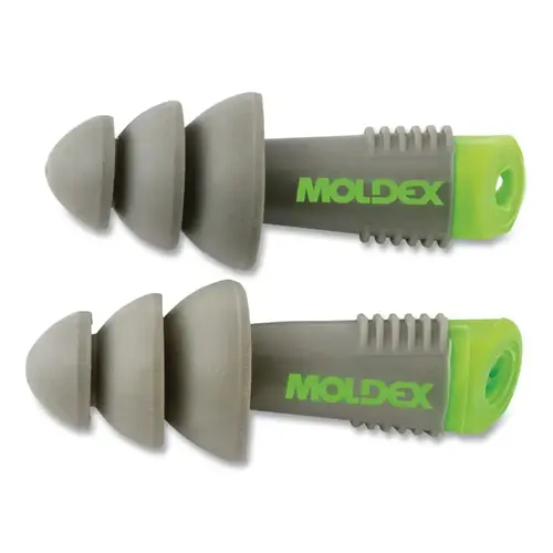 ALPHAS 6430 Alphas  Reusable Earplug, Vinyl, Green/Gray, Uncorded - pack of 50