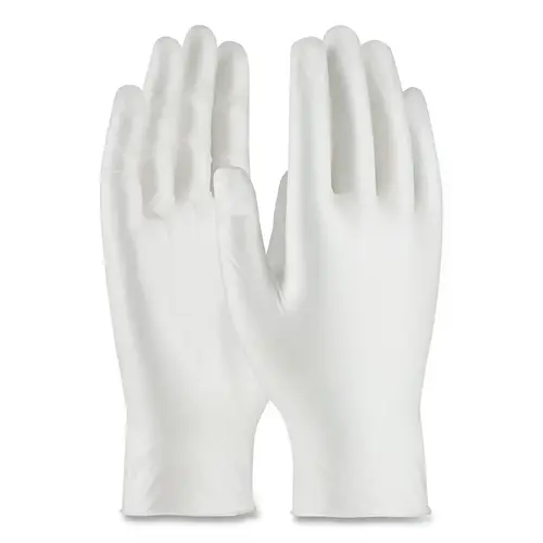Ambi-Dex 64435PF/L 64-435PF Premium Grade Powder-Free Disposable Vinyl Gloves, 5 mil thick, Large, White - pack of 10