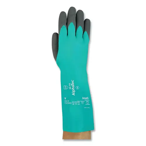 AlphaTec 58-735-010 AlphaTec  58-735 Cut and Chemical Resistant Gloves, Size 10, Green, 72 PR/CA
