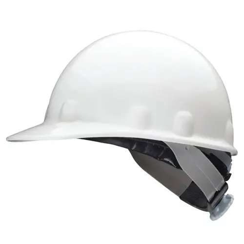 E2 Hard Hat, Front Brim, Type 1, Class E, Swing Ratchet 8-point, Red