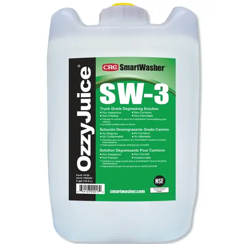 SMARTWASHER 14720 OzzyJuice SW-3 Truck Grade Degreasing Solution, 5-gal Jug Clear - pack of 5