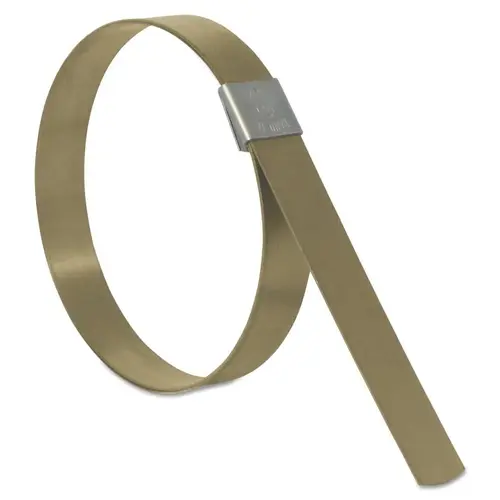 Band-It CP2899 CP Series Center Punch Clamps, 7 in Dia, 5/8 in Wide, Galvanized Carbon Steel - pack of 25