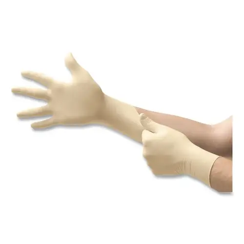 TouchNTuff 69210S TouchNTuff  69-210 Disposable Gloves, Powder Free, Natural Rubber Latex, 5 mil, Small