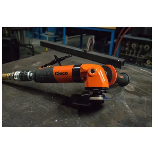CLECO C3120A558OH Right Angle Grinders, 5 in Dia, 12,500 rpm, 5/8 in - 11
