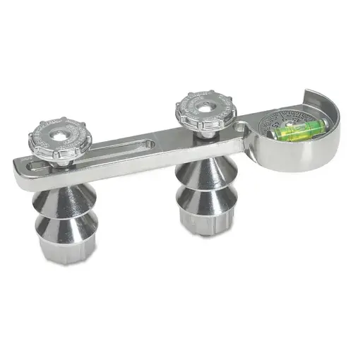 CURV-O-MARK 14786 Flange Level, 9-1/4 in L, 1 Vial, Aluminum