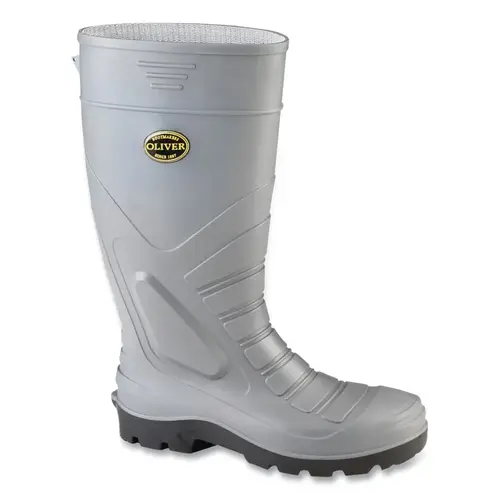 OLIVER BY HONEYWELL 22205GRY120 16 in PVC Gumboots, size 12, Steel Toe, Green Pair